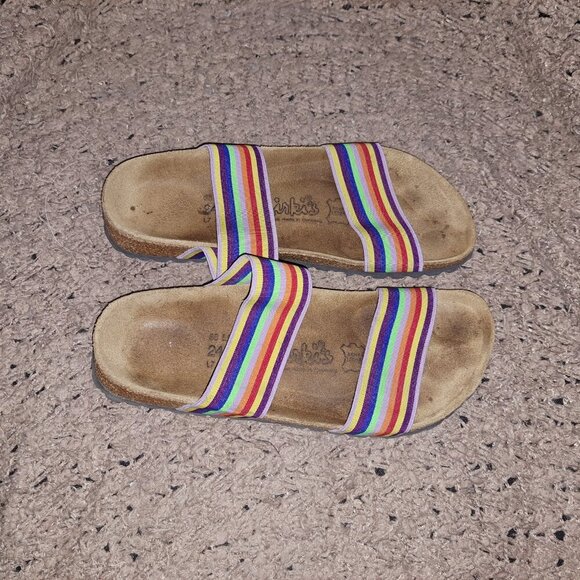 BIRKI'S/BIRKENSTOCK-Curacao II Stretch Rainbow Sandal-SZ 7-Excellent - Picture 7 of 8